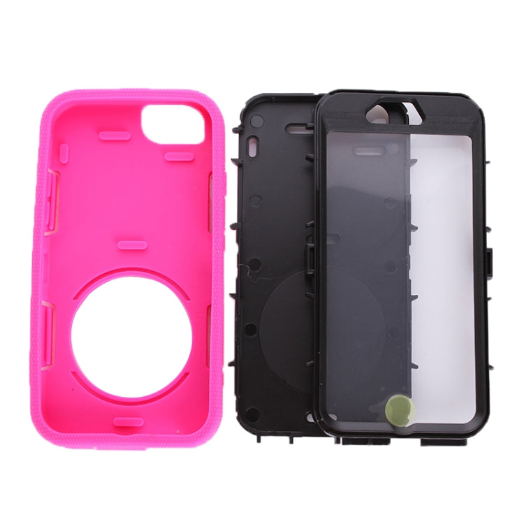 Shockproof Touch Screen + Silicone + Hard Plastic Combination Case with Ring Holder for iPhone 6