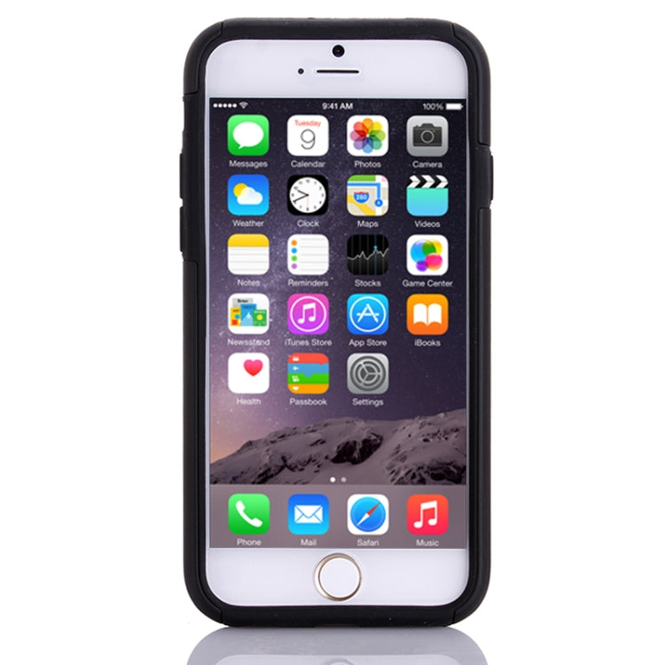 Plastic + Silicone Combination Case with Holder & Card Slot for iPhone 6 & 6S
