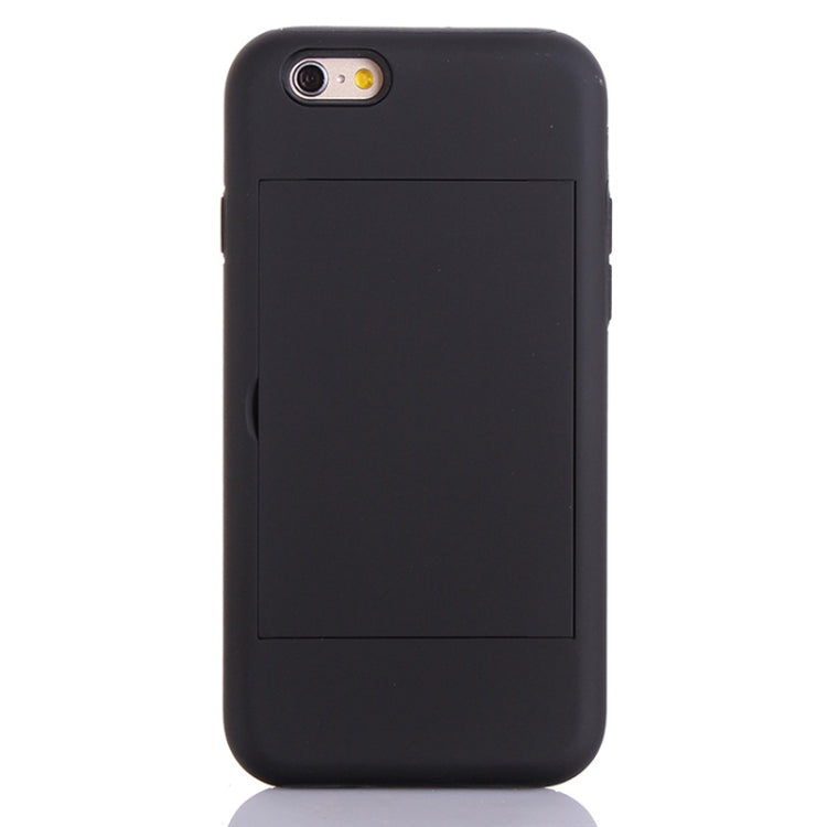 Plastic + Silicone Combination Case with Holder & Card Slot for iPhone 6 & 6S