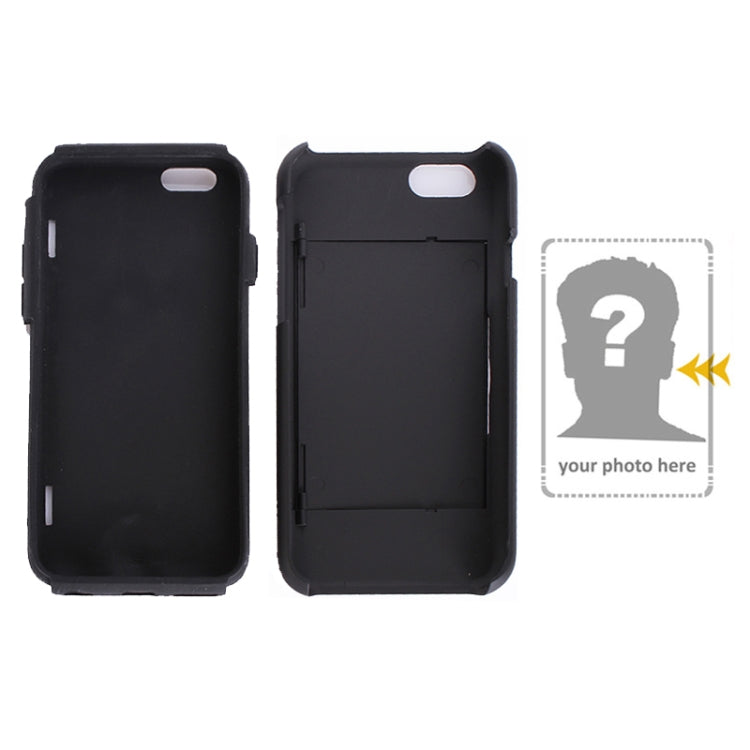 Plastic + Silicone Combination Case with Holder & Card Slot for iPhone 6 & 6S