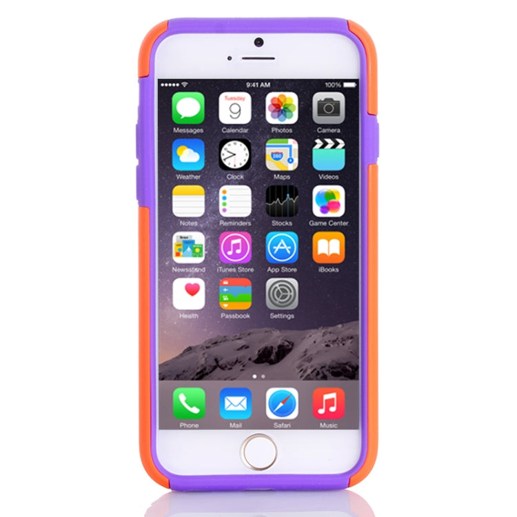 Plastic + Silicone Combination Case with Holder & Card Slot for iPhone 6 & 6S