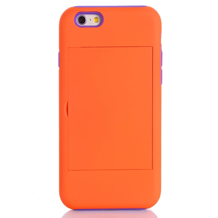 Plastic + Silicone Combination Case with Holder & Card Slot for iPhone 6 & 6S