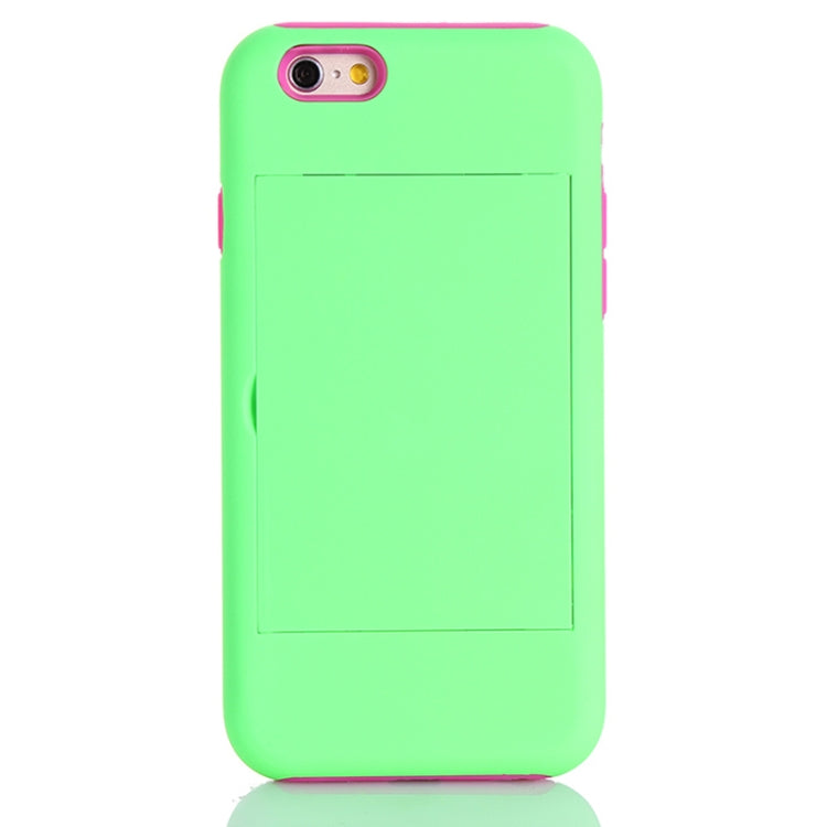 Plastic + Silicone Combination Case with Holder & Card Slot for iPhone 6 & 6S