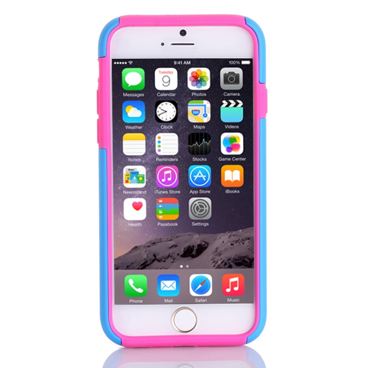 Plastic + Silicone Combination Case with Holder & Card Slot for iPhone 6 & 6S
