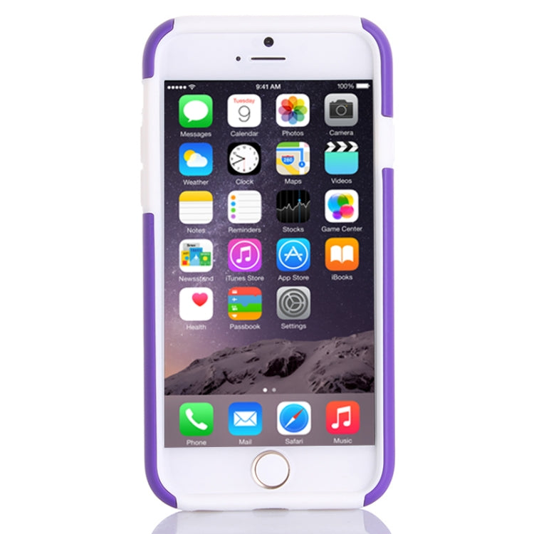 Plastic + Silicone Combination Case with Holder & Card Slot for iPhone 6 & 6S