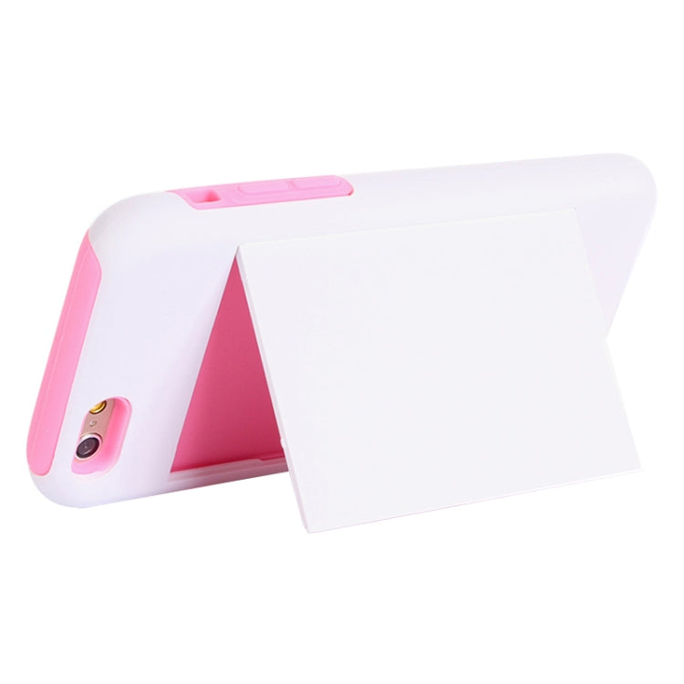 Plastic + Silicone Combination Case with Holder & Card Slot for iPhone 6 & 6S