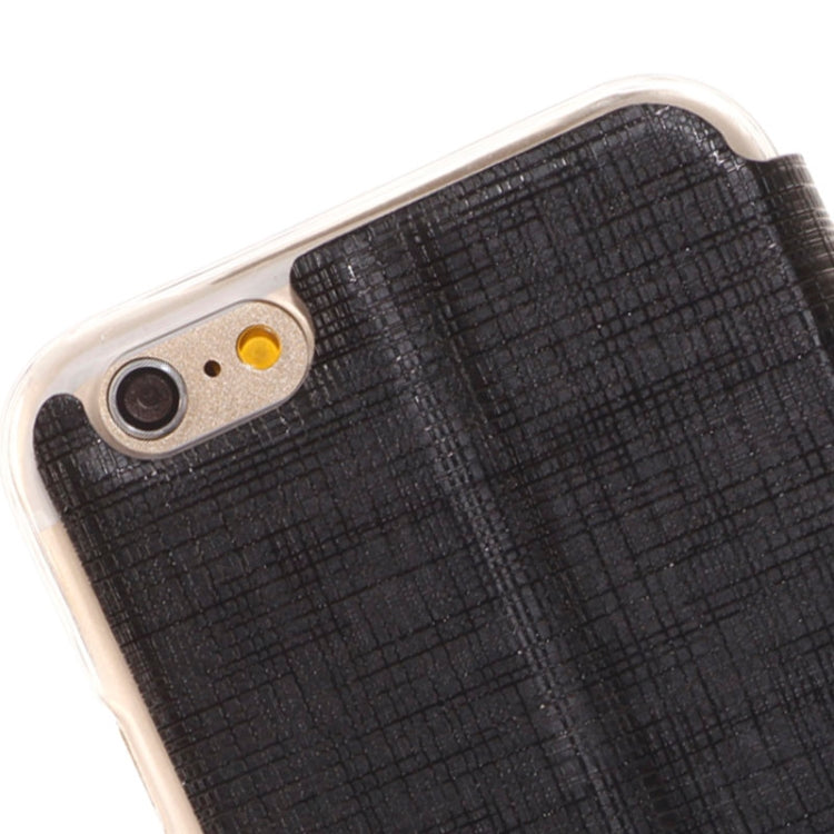 Plaid Texture Leather Case with Holder and Call Display ID for iPhone 6 & 6S