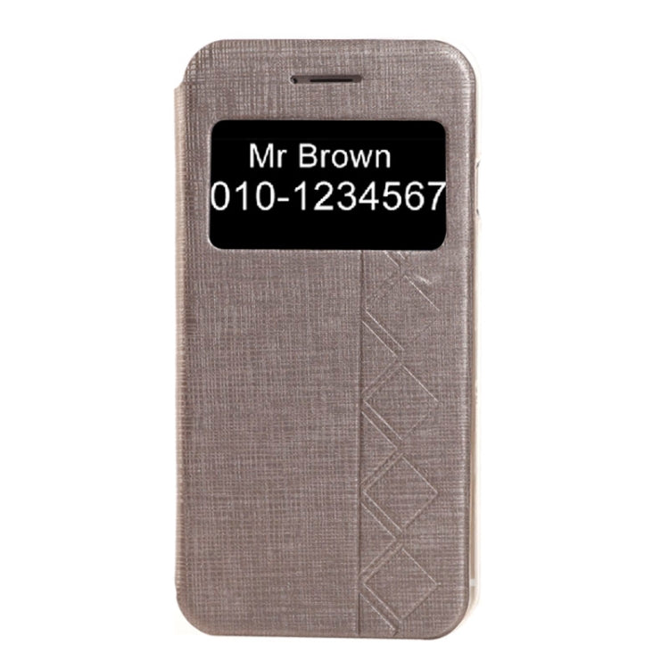 Plaid Texture Leather Case with Holder and Call Display ID for iPhone 6 & 6S
