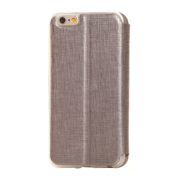 Plaid Texture Leather Case with Holder and Call Display ID for iPhone 6 & 6S