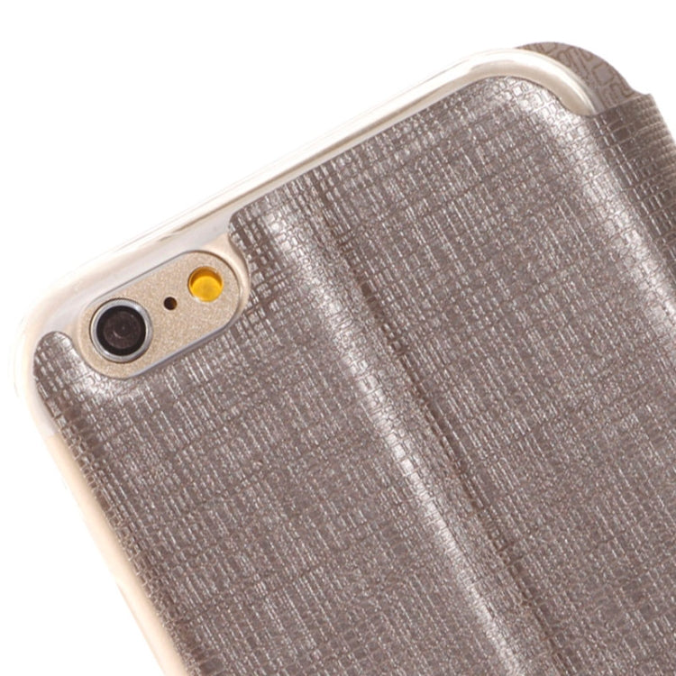 Plaid Texture Leather Case with Holder and Call Display ID for iPhone 6 & 6S