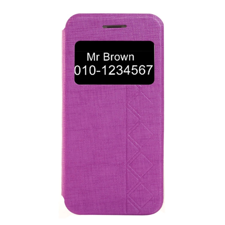 Plaid Texture Leather Case with Holder and Call Display ID for iPhone 6 & 6S