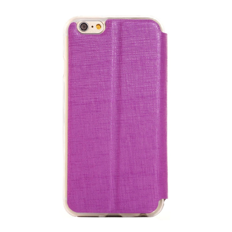 Plaid Texture Leather Case with Holder and Call Display ID for iPhone 6 & 6S