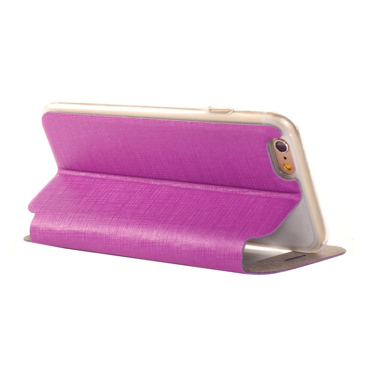 Plaid Texture Leather Case with Holder and Call Display ID for iPhone 6 & 6S