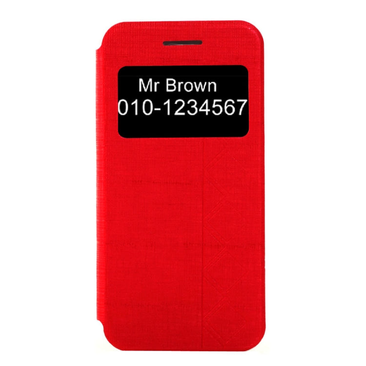 Plaid Texture Leather Case with Holder and Call Display ID for iPhone 6 & 6S