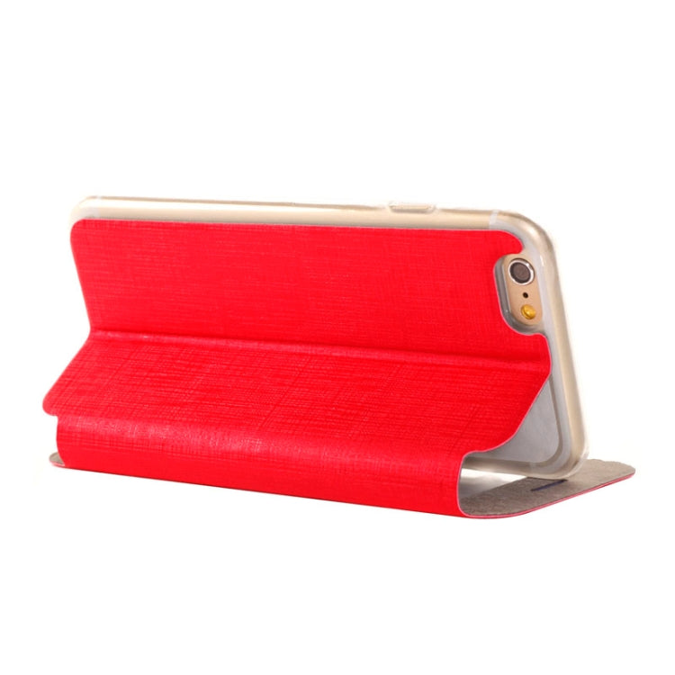 Plaid Texture Leather Case with Holder and Call Display ID for iPhone 6 & 6S
