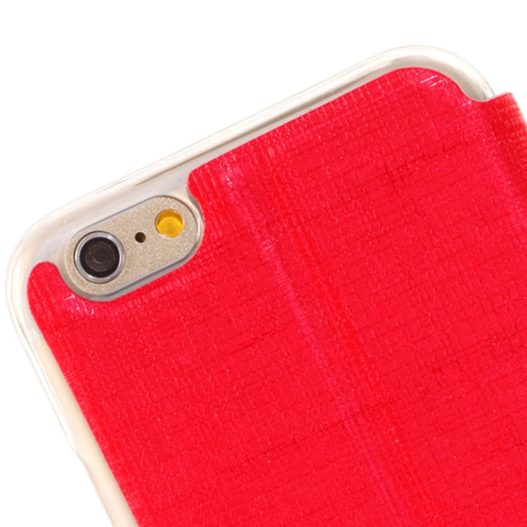 Plaid Texture Leather Case with Holder and Call Display ID for iPhone 6 & 6S