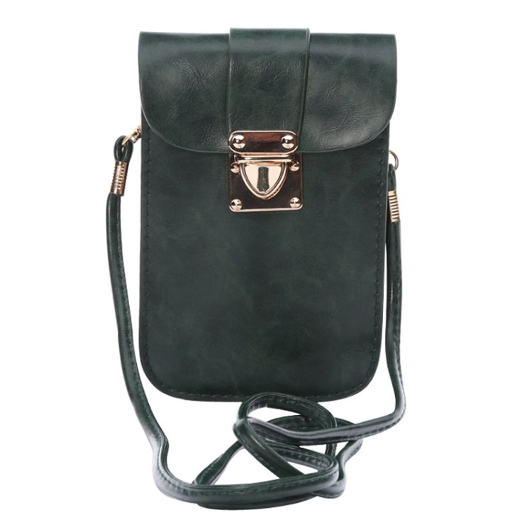 Crazy Horse Texture 3 Layer Multi-function Leather Shoulder Bag for