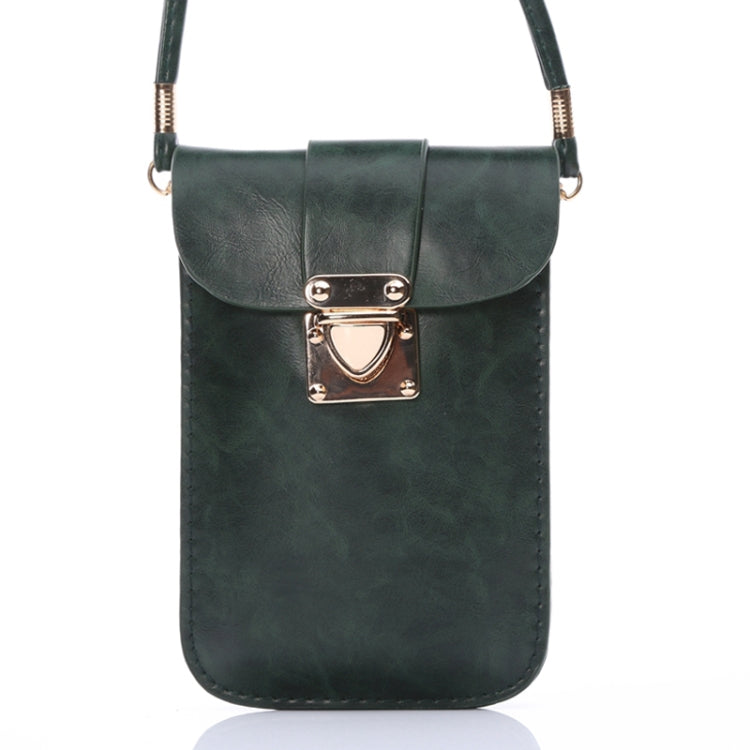 Crazy Horse Texture 3 Layer Multi-function Leather Shoulder Bag for