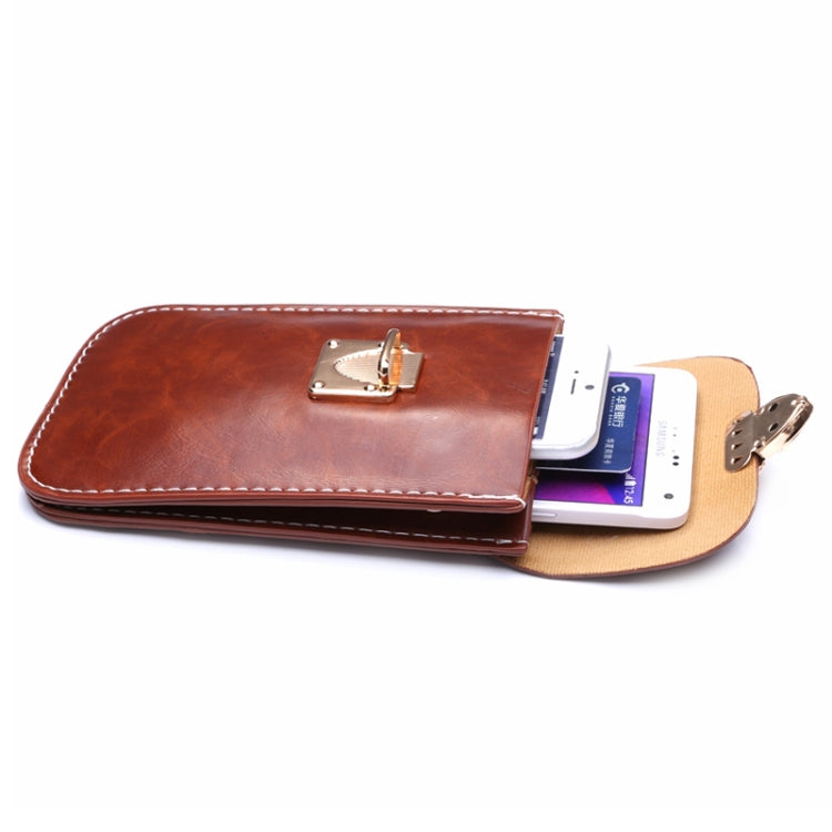 Crazy Horse Texture 3 Layer Multi-function Leather Shoulder Bag for