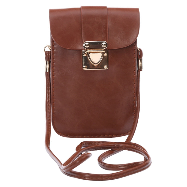 Crazy Horse Texture 3 Layer Multi-function Leather Shoulder Bag for