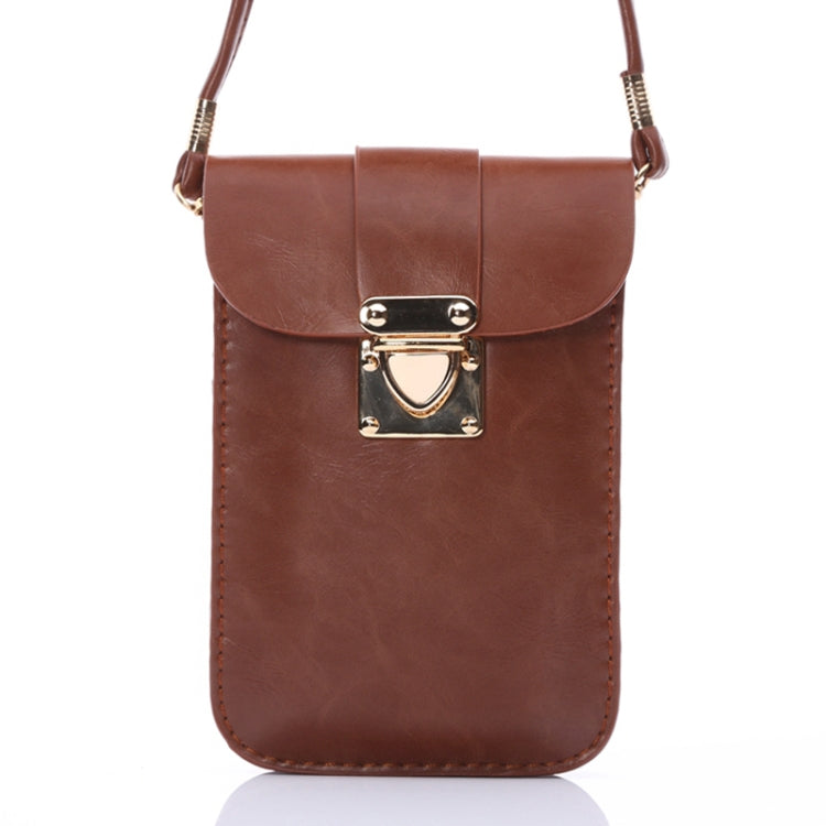 Crazy Horse Texture 3 Layer Multi-function Leather Shoulder Bag for