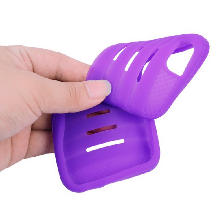 Stripe Pattern Silicone + Plastic Combination Case with Holder for iPhone 6 & 6S