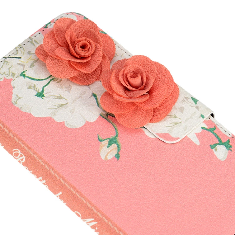Rose Wallet Style Leather Case with Chain & Card Slots for iPhone 6 & 6S
