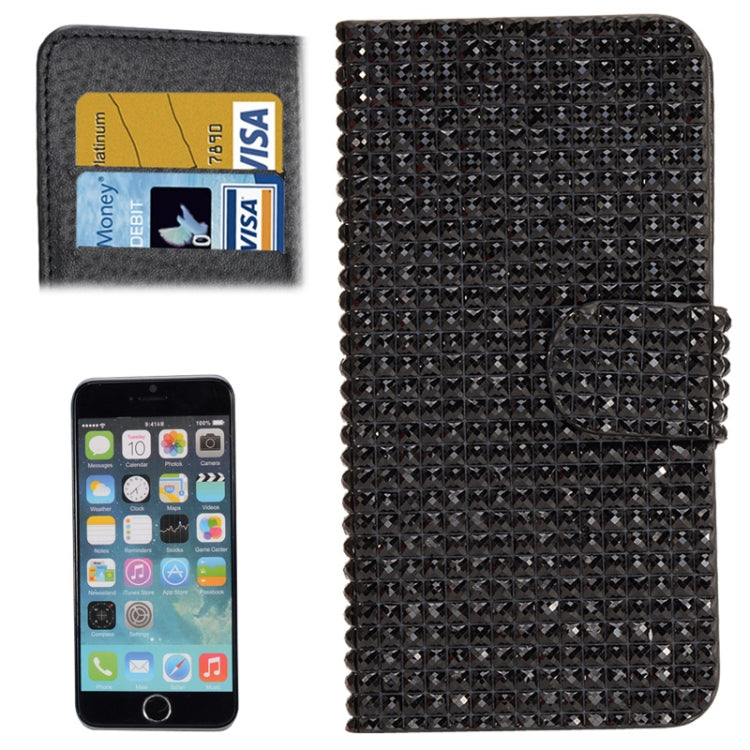 Diamond Texture Leather Case with Card Slots for iPhone 6