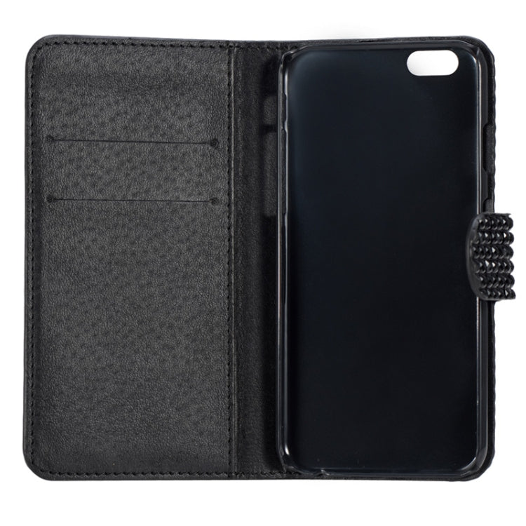 Diamond Texture Leather Case with Card Slots for iPhone 6