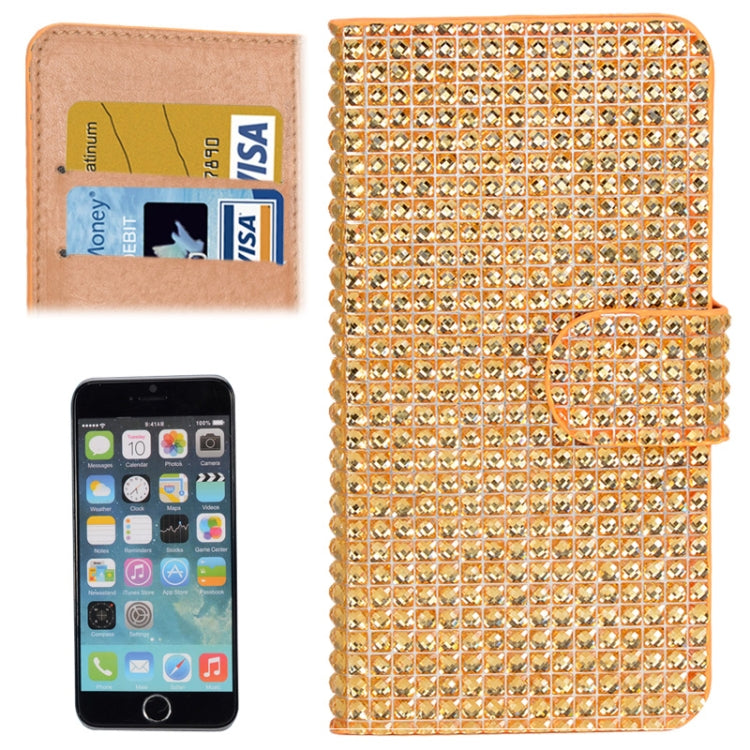 Diamond Texture Leather Case with Card Slots for iPhone 6