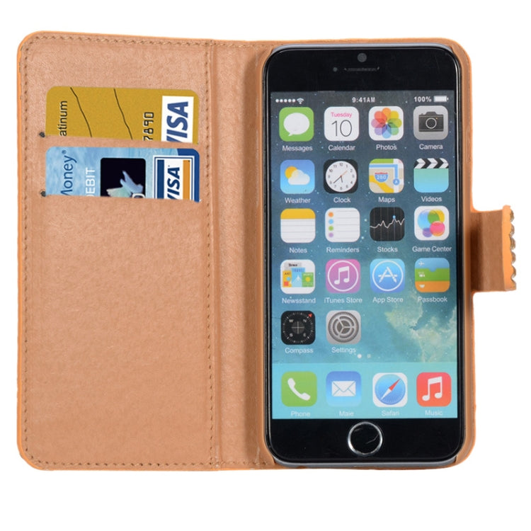 Diamond Texture Leather Case with Card Slots for iPhone 6