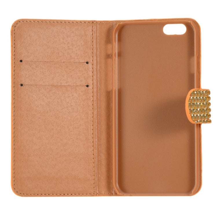 Diamond Texture Leather Case with Card Slots for iPhone 6