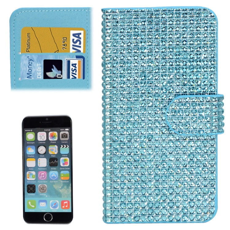 Diamond Texture Leather Case with Card Slots for iPhone 6