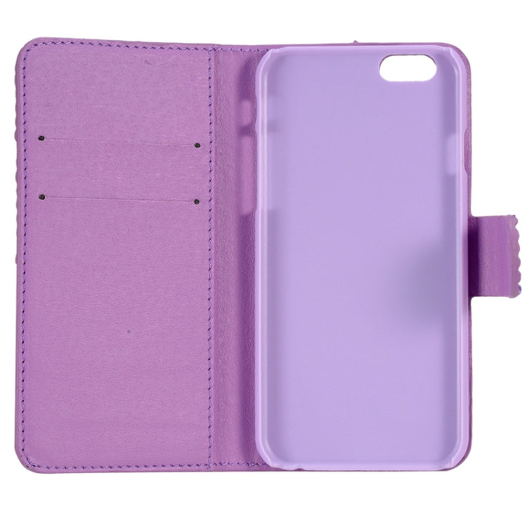 Diamond Texture Leather Case with Card Slots for iPhone 6