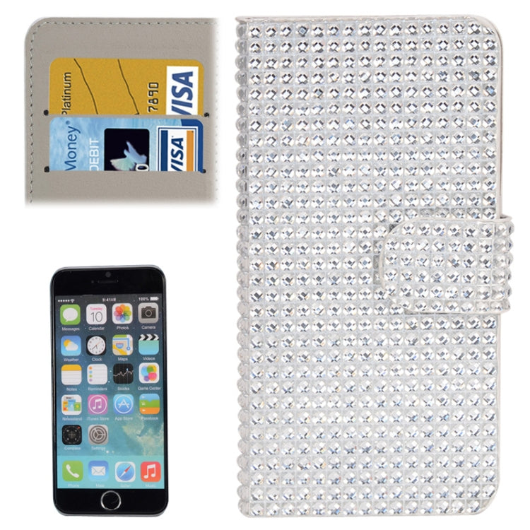 Diamond Texture Leather Case with Card Slots for iPhone 6