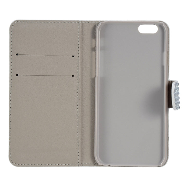 Diamond Texture Leather Case with Card Slots for iPhone 6