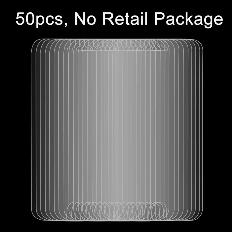 50PCS for iPhone SE 2020 / 8 / 7 / 6 / 6S 0.26mm 9H Surface Hardness 2.5D Explosion-proof Tempered Glass Screen Film