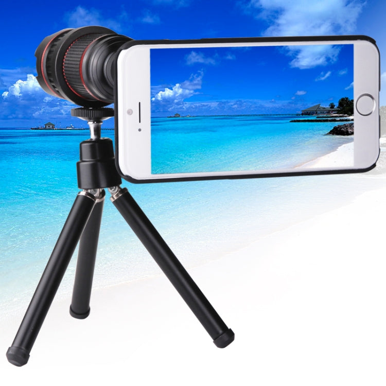 4-12 X Mobile Telephoto Lens with Tripod and Phone Case for iPhone 6
