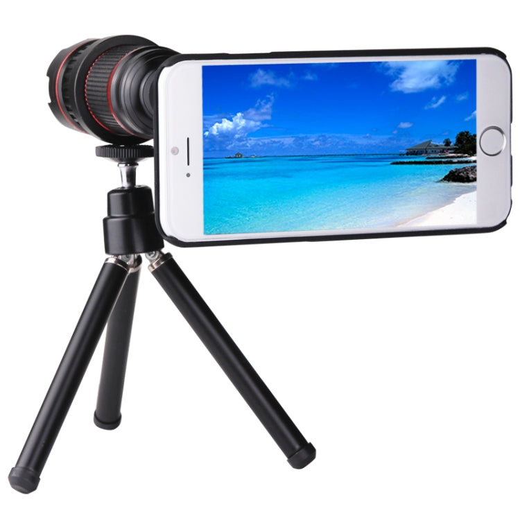 4-12 X Mobile Telephoto Lens with Tripod and Phone Case for iPhone 6