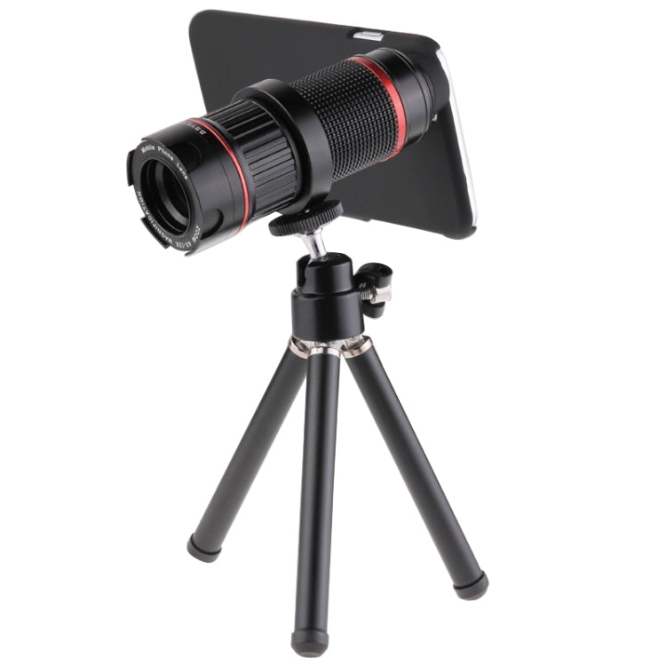4-12 X Mobile Telephoto Lens with Tripod and Phone Case for iPhone 6