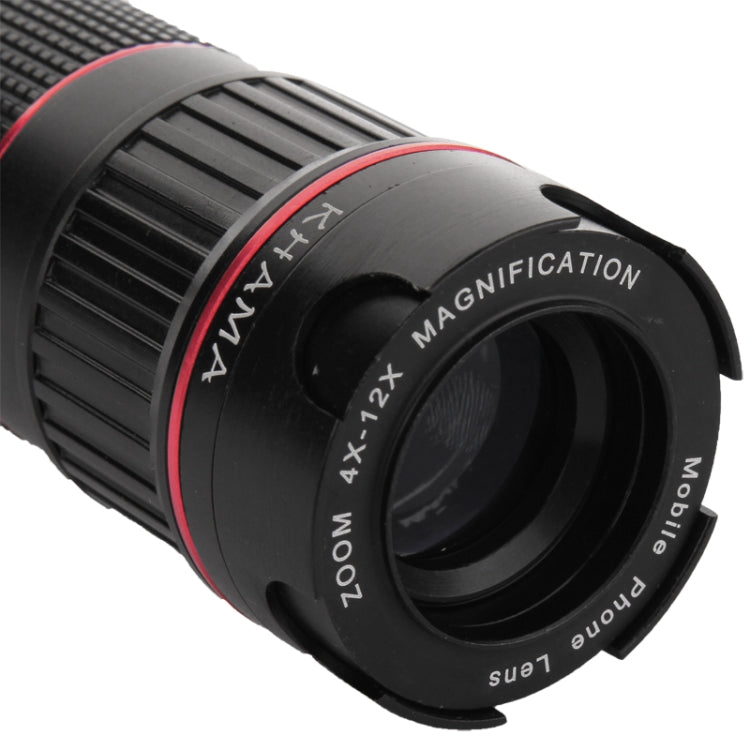 4-12 X Mobile Telephoto Lens with Tripod and Phone Case for iPhone 6