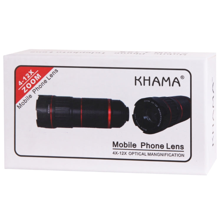 4-12 X Mobile Telephoto Lens with Tripod and Phone Case for iPhone 6