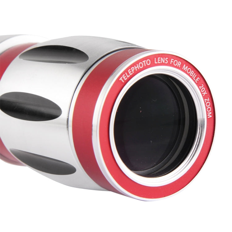 20X Mobile Telephoto Lens with Tripod and Phone Case for iPhone 6