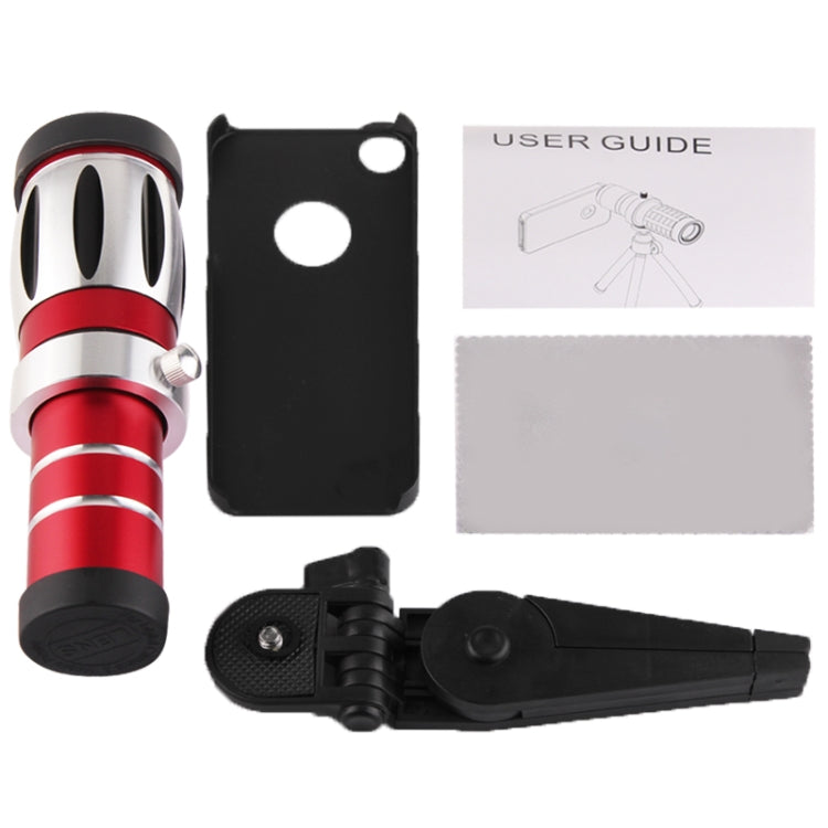20X Mobile Telephoto Lens with Tripod and Phone Case for iPhone 6