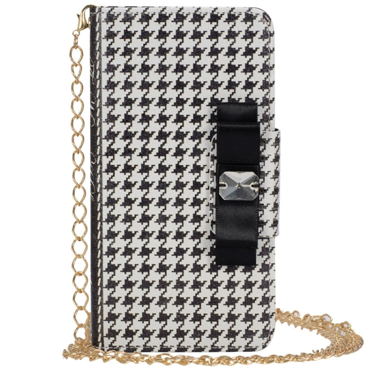Plaid Texture Wallet Style Leather Case with Chain & Card Slots for iPhone 6 & 6S