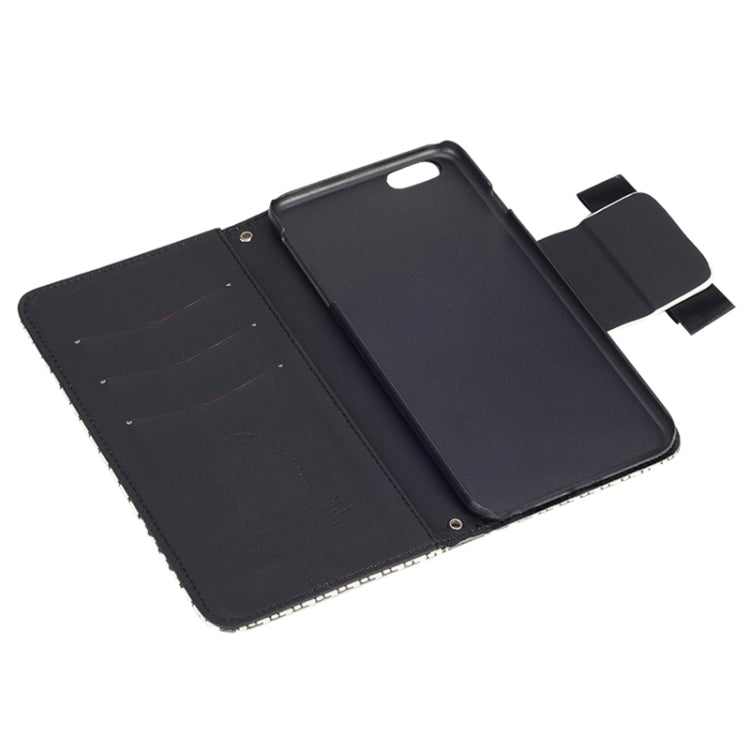 Plaid Texture Wallet Style Leather Case with Chain & Card Slots for iPhone 6 & 6S