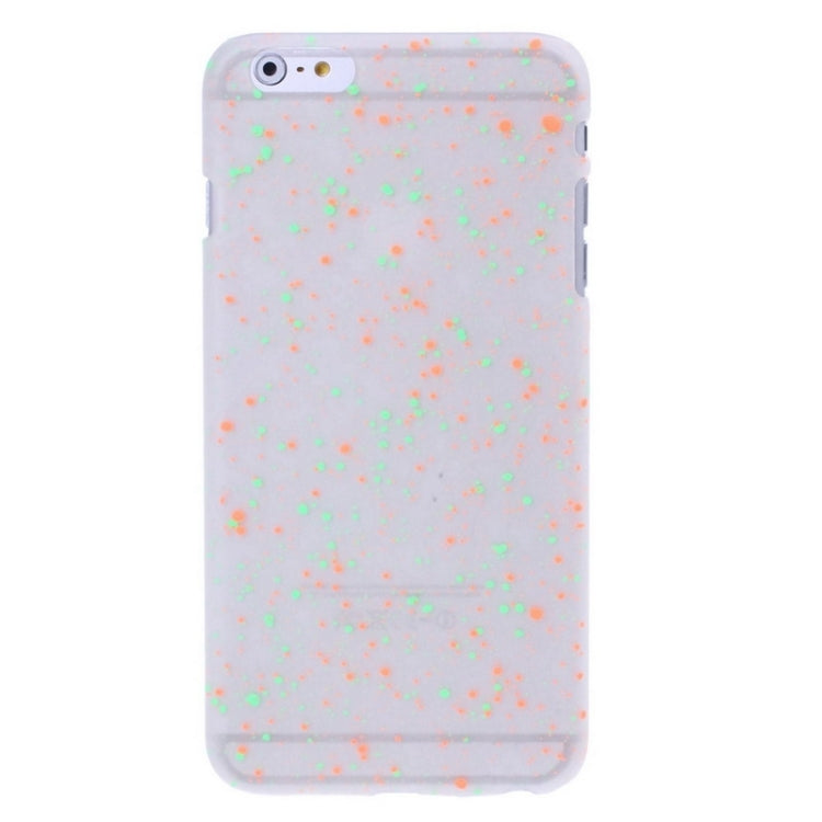 Fluorescent Starry Style Plastic Case for iPhone 6 & 6S (Orange + Green)