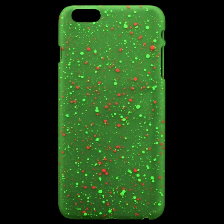 Fluorescent Starry Style Plastic Case for iPhone 6 & 6S (Orange + Green)