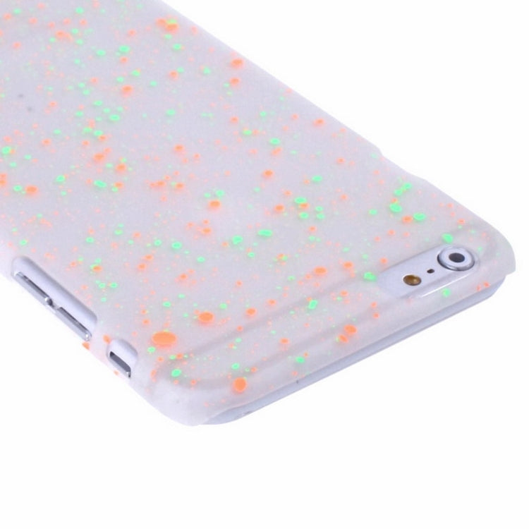 Fluorescent Starry Style Plastic Case for iPhone 6 & 6S (Orange + Green)