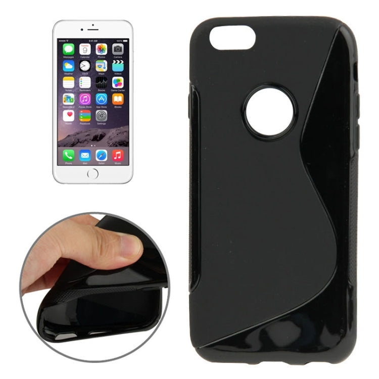 S Line Anti-slip Frosted TPU Protective Case for iPhone 6 & 6S